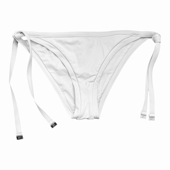 Seafolly Brazilian Side-Tie bikini bottom in white NWOT - Picture 1 of 7